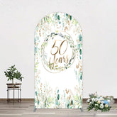 Lofaris Greenery Garland Anniversary 50 Years Arch Backdrop